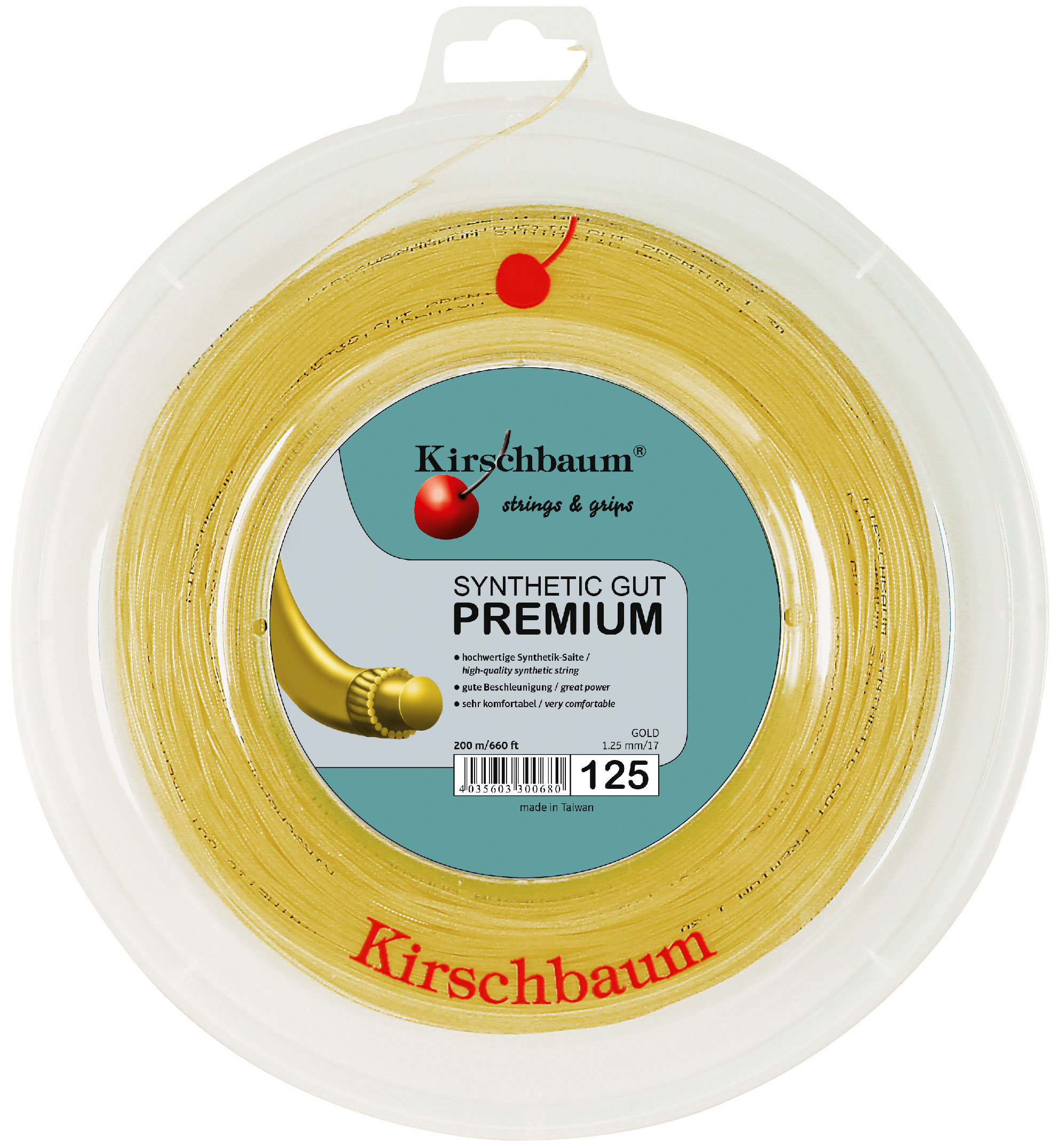 Artikelbild 1 des Artikels “Synthetic Gut Premium gold- 200 Meter Rolle “